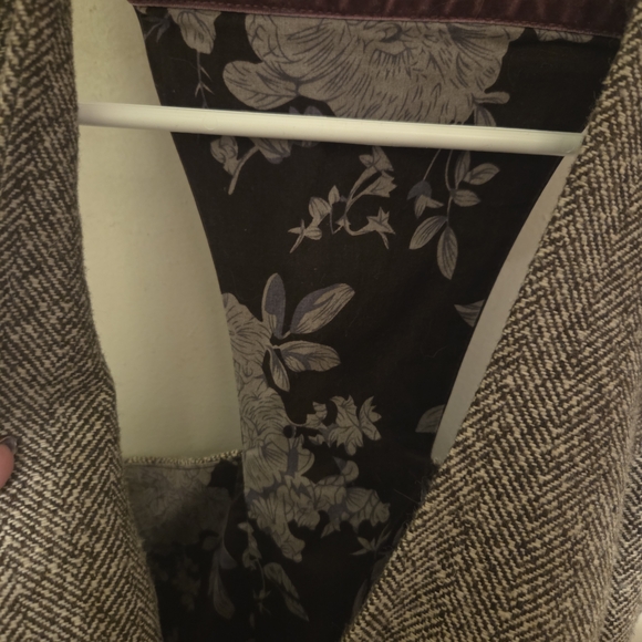 Maurices Brown Tweed Vest with Ruffle Detail - Picture 3 of 8